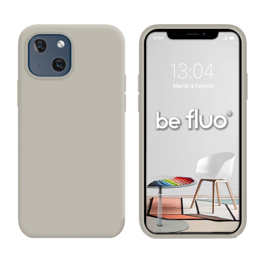 Coque iPhone 14 gris nardo befluoip14grey
