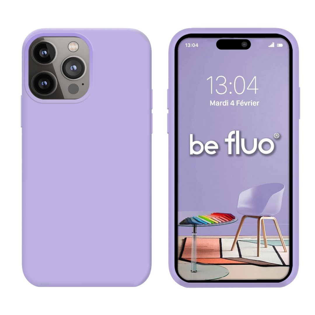 Coque iPhone 14 pro lilas lilas befluoip14plilas