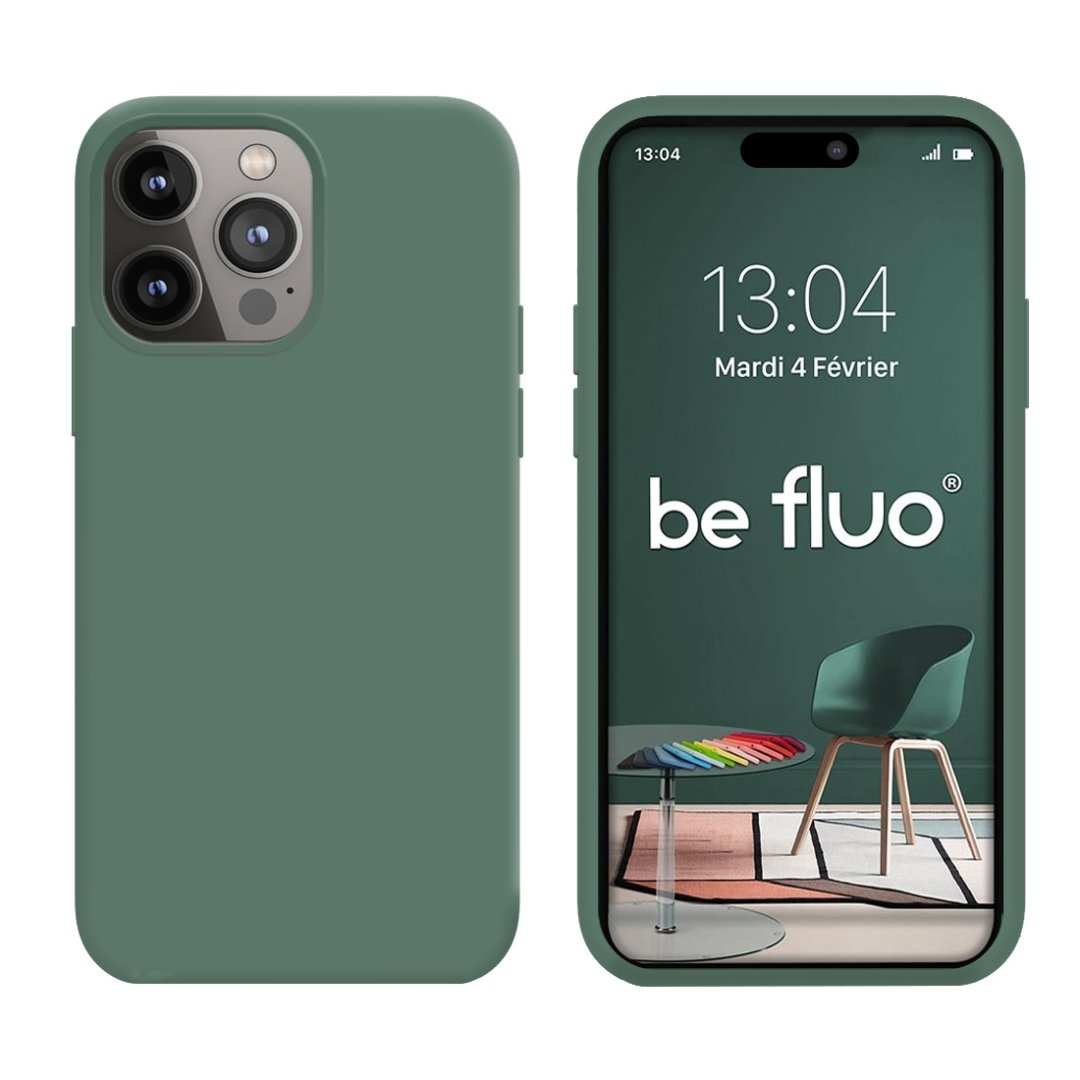 Coque iPhone 14 pro pin vert befluoip14ppinvert