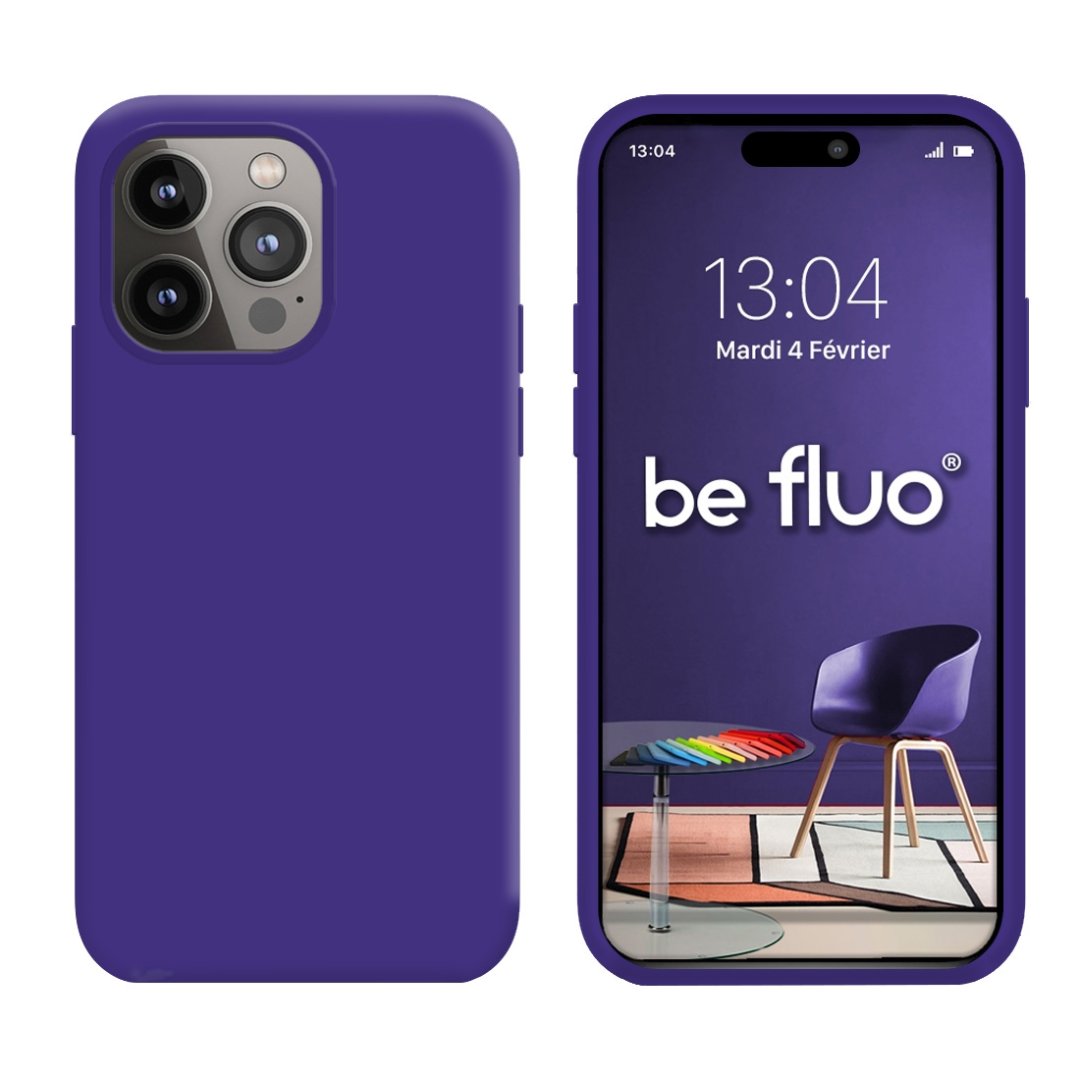 Coque iPhone 14 pro violet befluoip14ppurple
