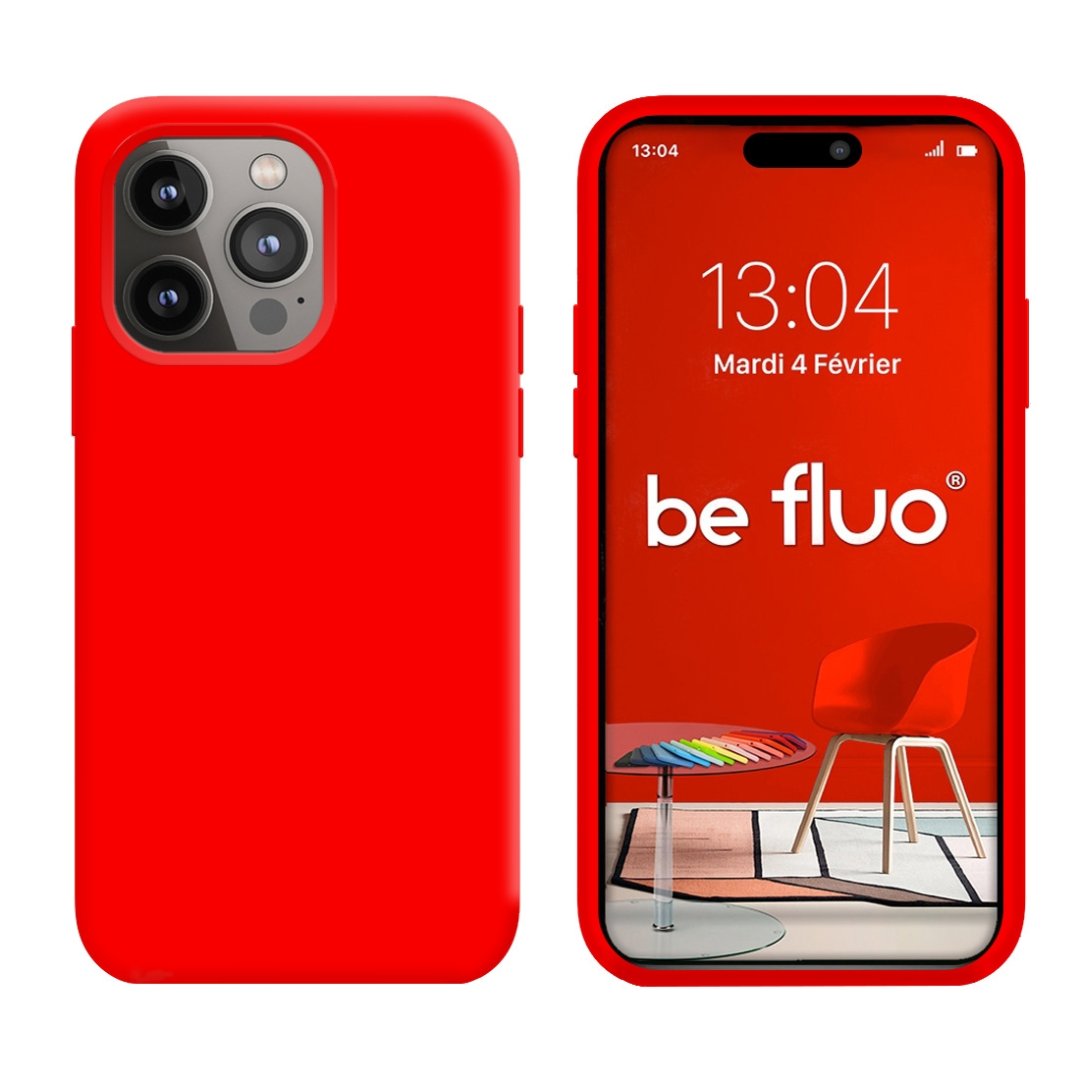 Coque iPhone 14 pro rouge befluoip14pred
