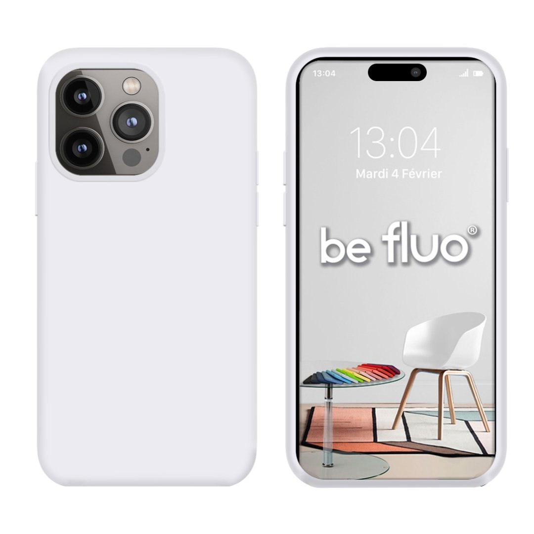 Coque iPhone 14 pro blanc befluoip14pwhite