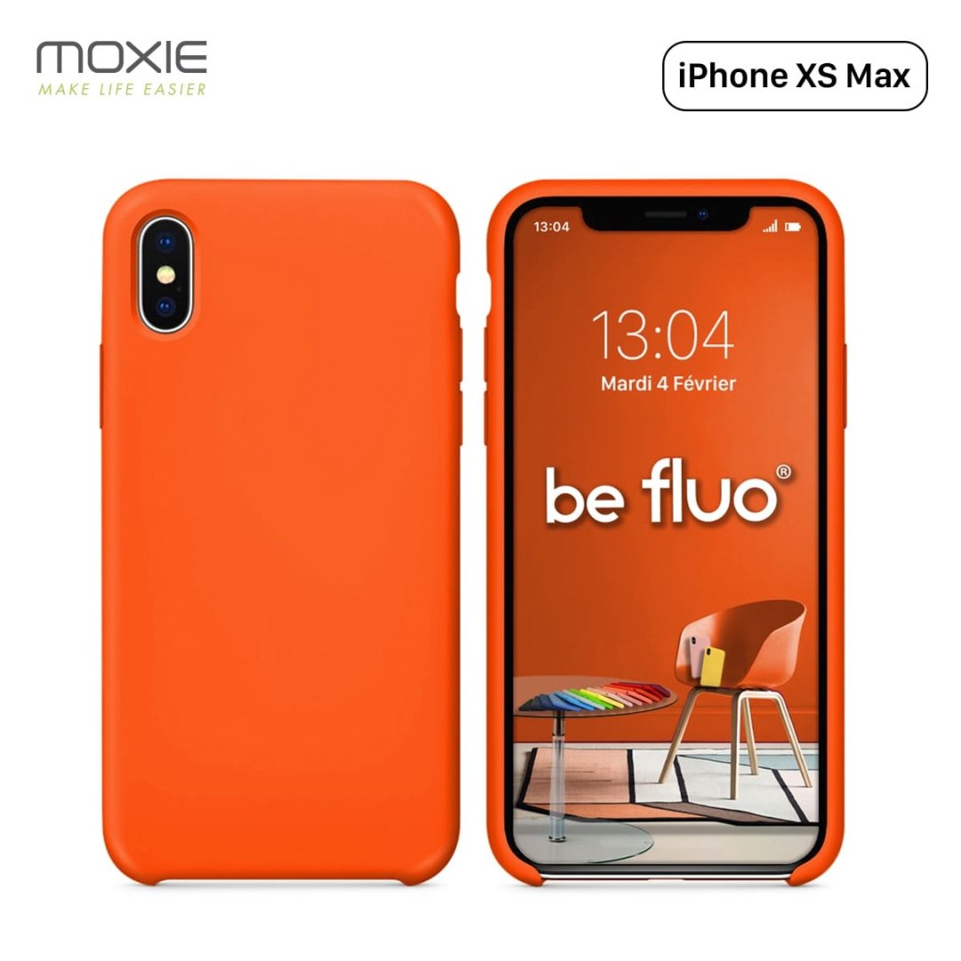 Coque iPhone xs max orange befluoipxsmaxorang