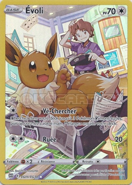 Carte pokemon evoli tg11/tg30