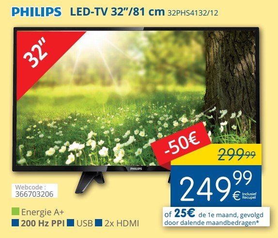 Tv led 32" 32" - 81 cm 32phs4132/12