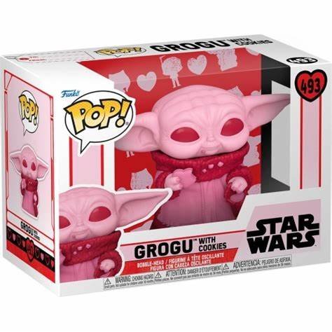 Pop 493 grogu with cookies