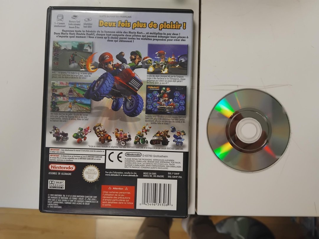 Gamecube pack mario kart en boite