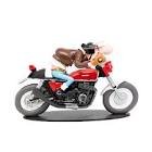 Figurine 1/18 edouard bracame sur sa moto honda cb 750