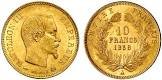 Piece 10 francs napoleon 3 tete nue gm