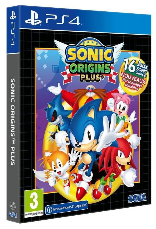 Jeu sonic origins plus