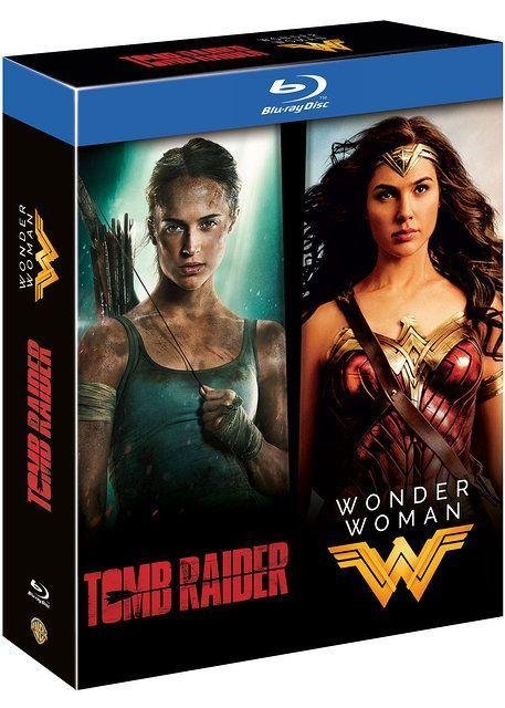 Coffret blu-ray heroines 2 films : tomb raider & wonder woman