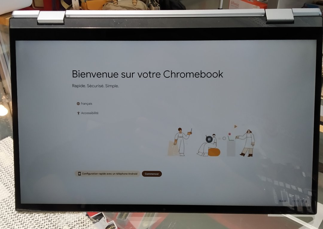 Ordinateur portable intel m3 8100y chromebook c433t 14