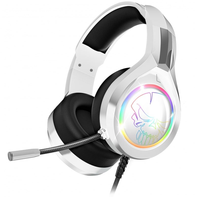 Casque led rgb multiplateforme mic-ph8wt