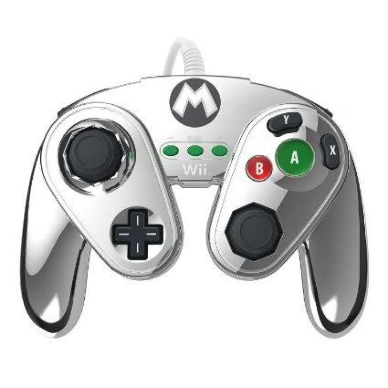 Manette filaire metal mario 085-006 wii