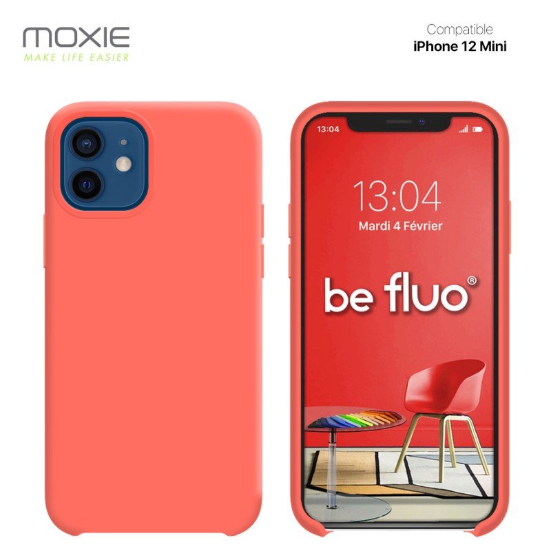 Coque iPhone 12 mini rouge befluoip12