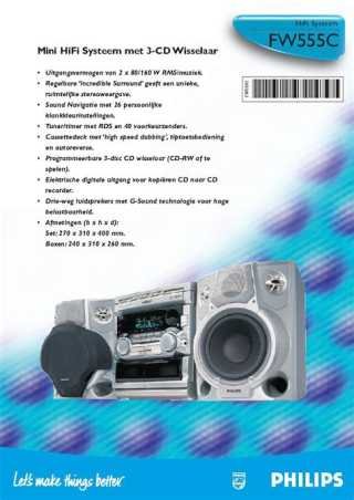 Chaine hifi fw555c/22