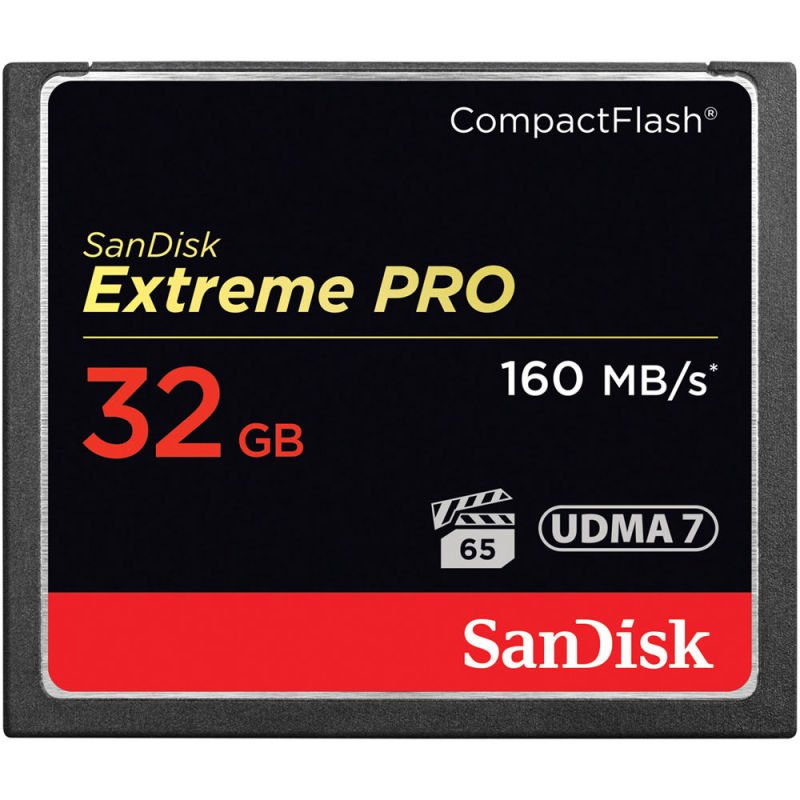 Carte memoire compact flash extreme 32gb 100mb/s udma 7
