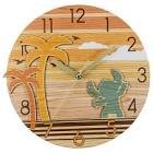 Stitch - sunset - horloge murale metal