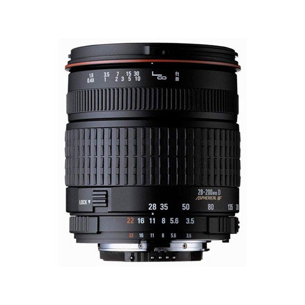 Objectif reflex 28-200 mm f3.5/5.6 as pour canon