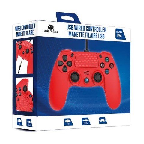 Manette ps4 fil rouge 140061f
