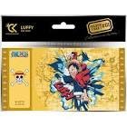 Golden ticket one piece monkey d luffy