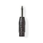 Adaptateur jack 6.35mm/xlr f cotp15940bk
