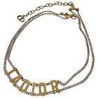 Metal veilli finition dore collier choker j'adior