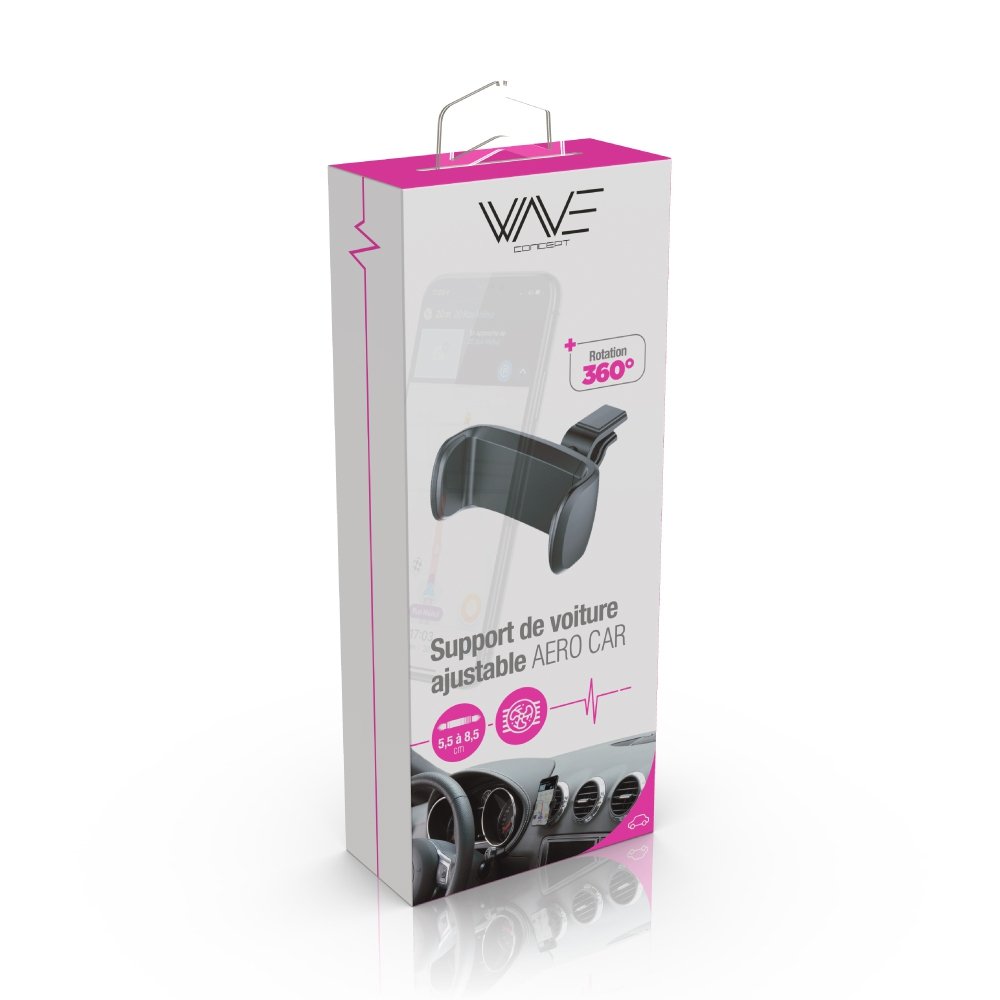 Support voiture pour grille aeration
