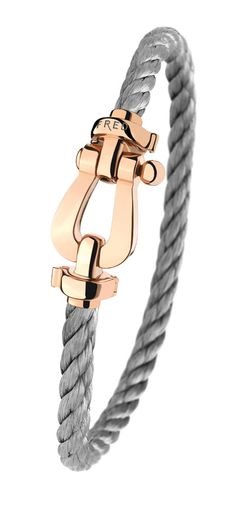 Cable bracelet taille 15 bleu