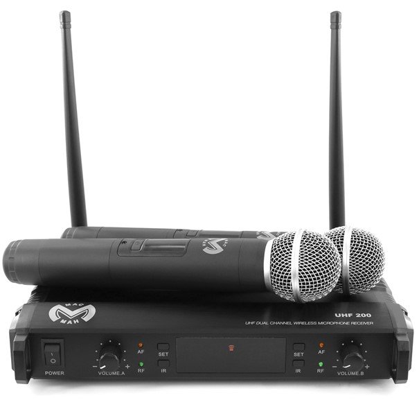 Double micro sans fil uhf uhf duo
