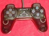 Manette ps1 filaire transparente