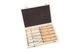 Coffret outils 5 ciseaux a bois