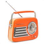 Enceintes freesound-vr40ormadison-retroradio bt/usb/fm - orange shiny
