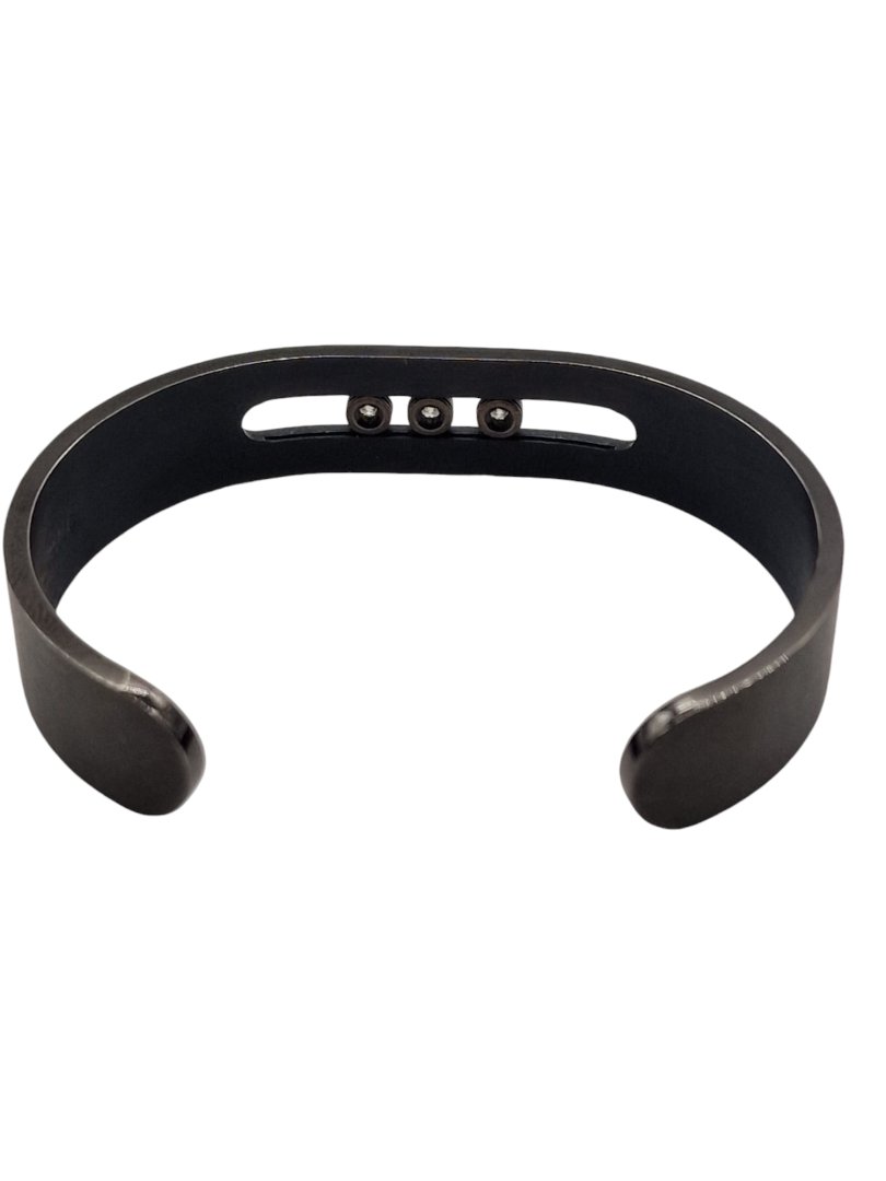 Bracelet jonc 06585 tg bracelet titanium graphite titane et diamant