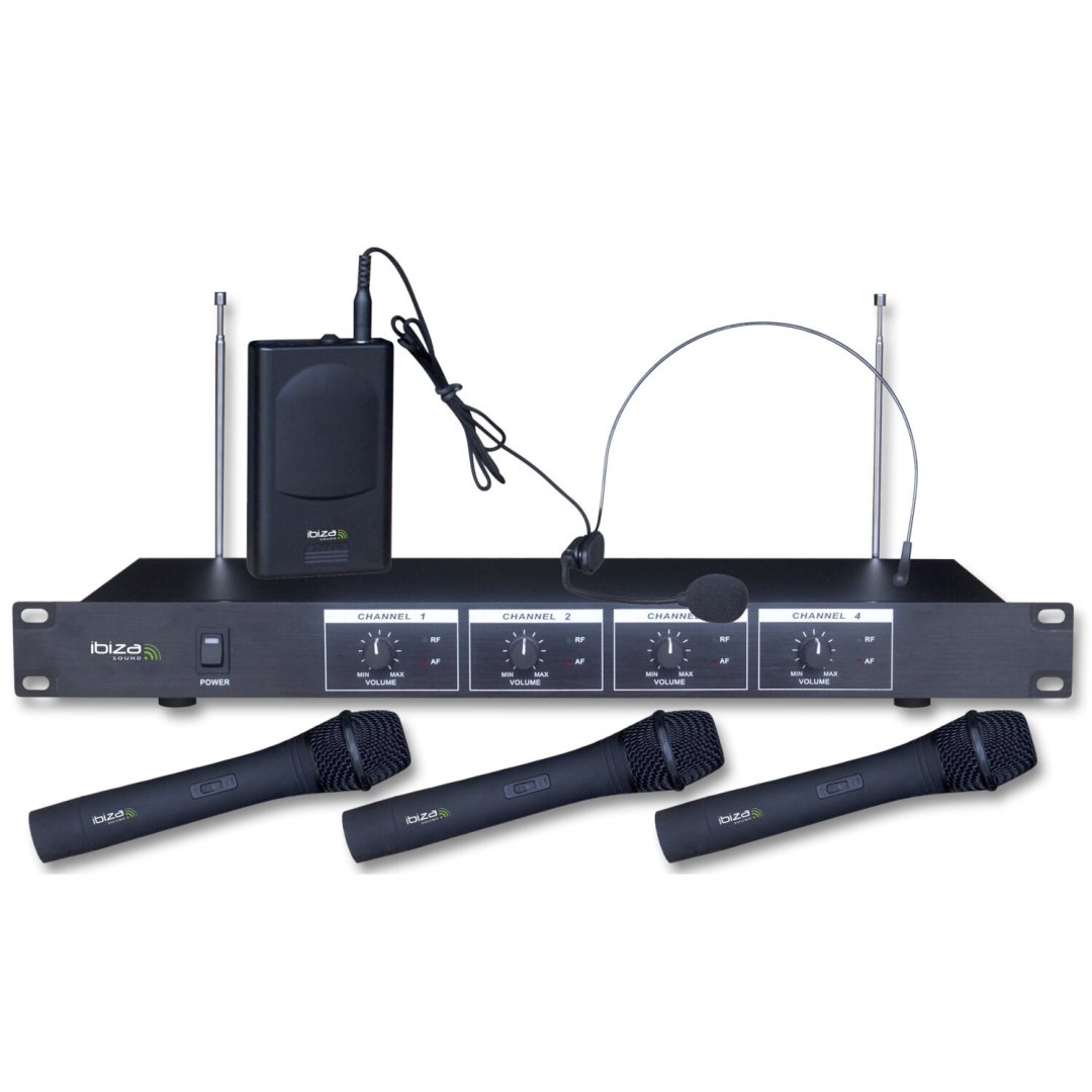 Systeme 4 micros vhf vhf4