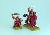 Figurine sorcier amethyste a cheval