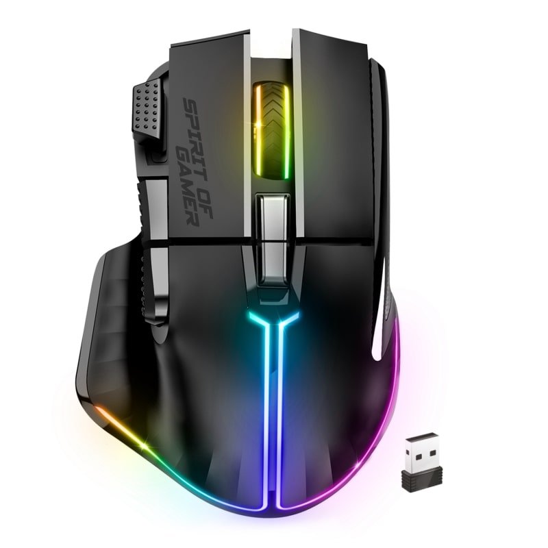 Souris ss fil pro m5 rgb noir s-pm5rfbk