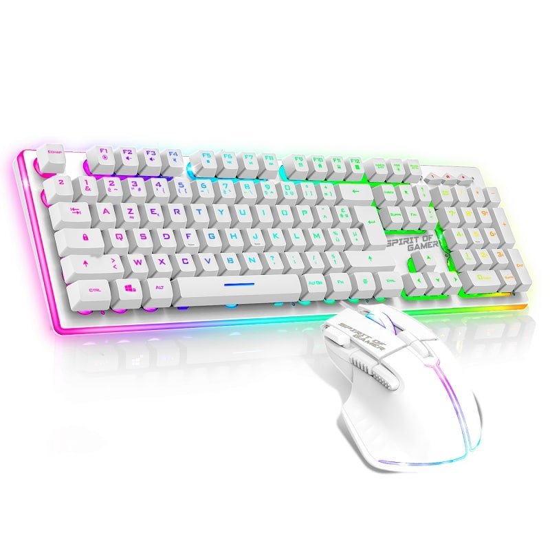 Pack rgb blanc clav/souris cls-mk600wt