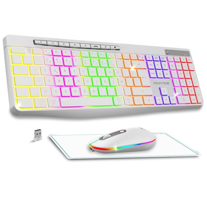 Pack rgb ssfil blanc clav/souris cls-3100wt
