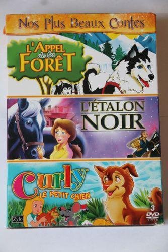 Coffret tri pack, vol. 7 : l'etalon noir , l'appel de la foret , curly le petit chien