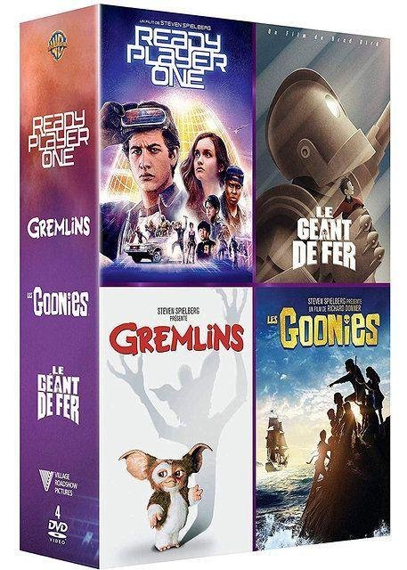 Coffret dvd amblin 4 films : ready player one, les goonies, gremlins & le geant de fer