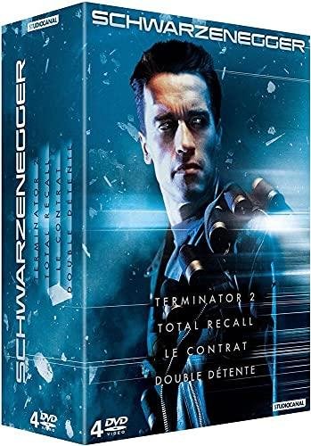 Schwarzenegger : le contrat + double detente + total recall + terminator 2 - dvd