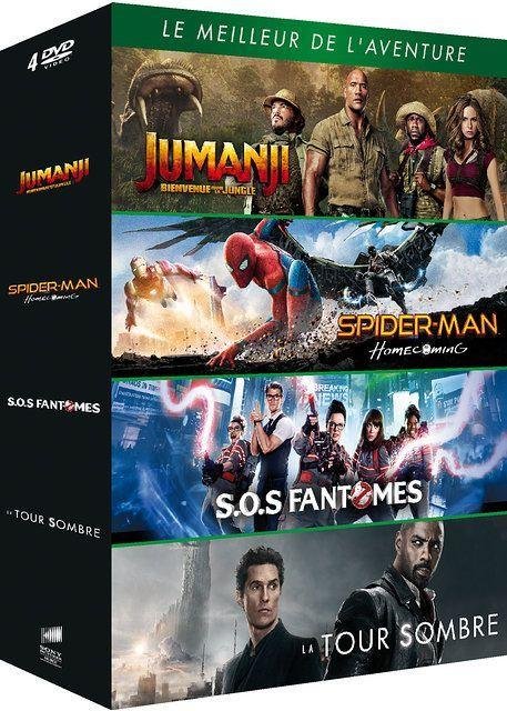 Le meilleur de l''aventure - coffret : jumanji : bienvenue dans la jungle + spider-man : homecom