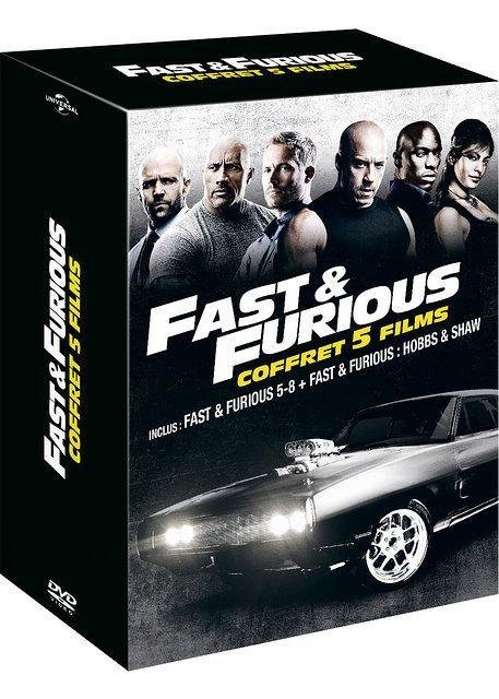 Fast & furious - coffret 5 films : fast & furious 5-8 + fast & furious : hobbs & shaw (2011) - d