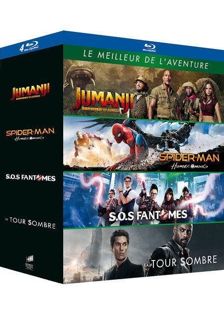 Le meilleur de l''aventure - coffret : jumanji : bienvenue dans la jungle + spider-man : homecom