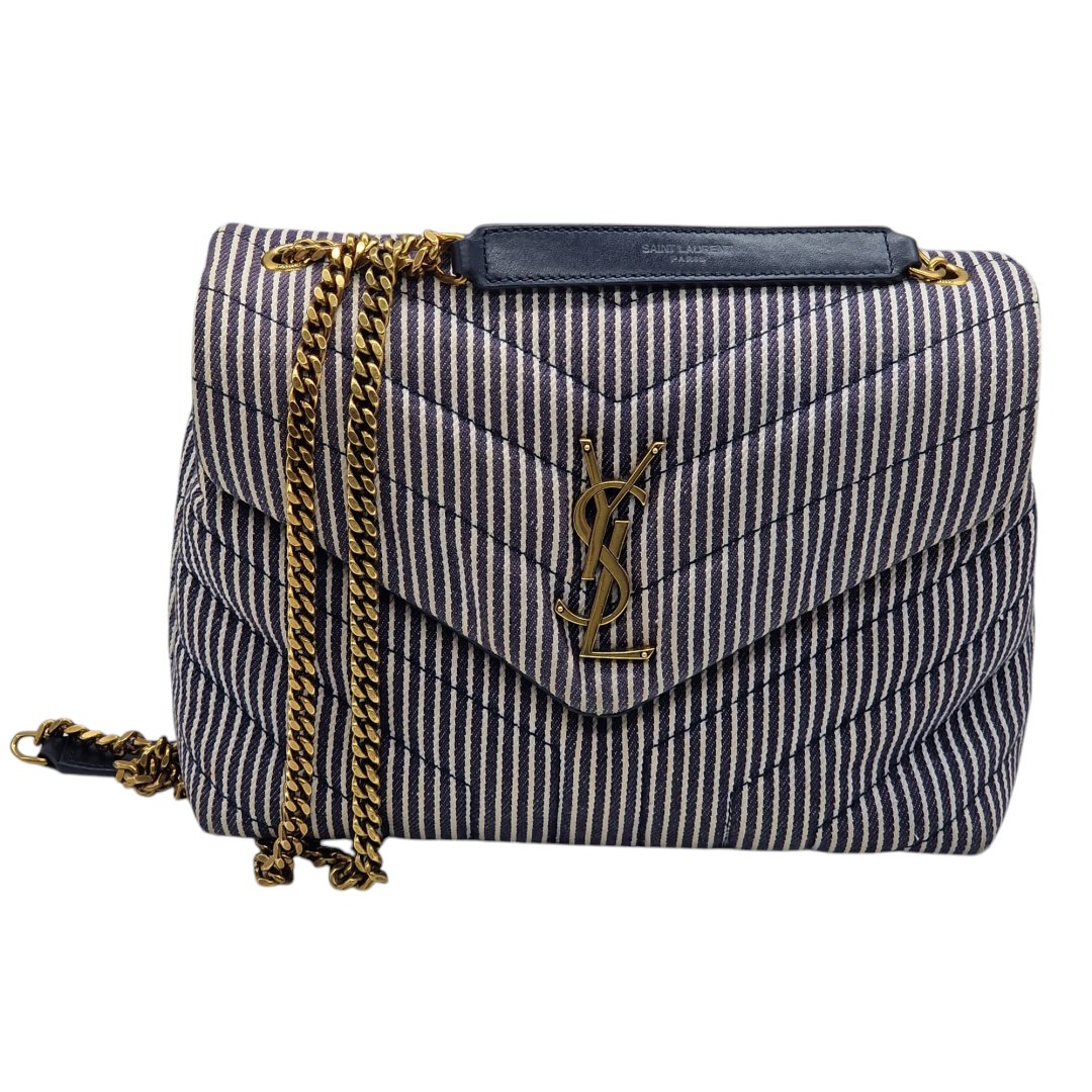 Sac porte epaule loulou small canvas orbleu4sm cuir / tissu