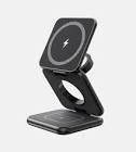 Chargeur a induction 3 in 1 foldable magnetic wireless charger & stand