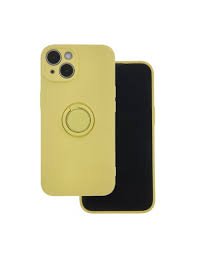 Coque iPhone 16 pro finger grip jaune