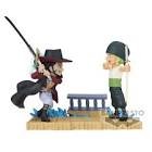 Figurine zoro vs mihawk 7cm wcf log stories