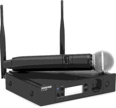 Recepteur + micro glxd4r + micro sm58